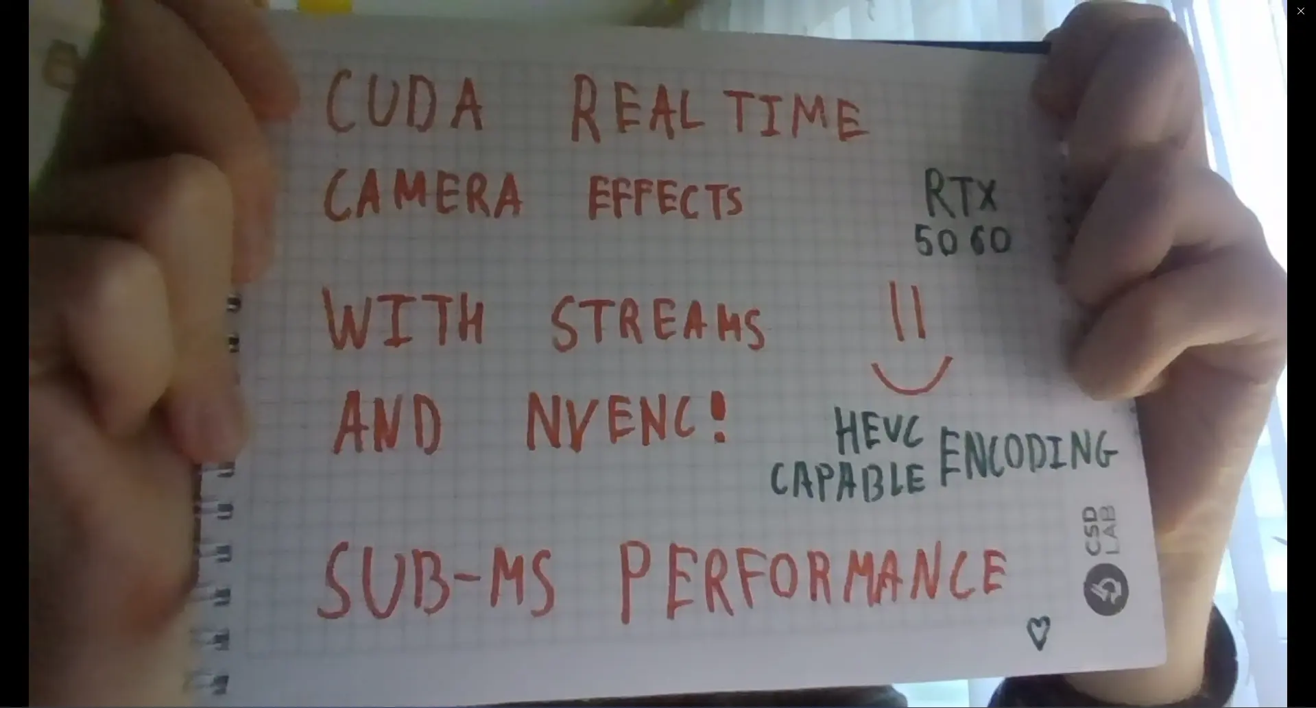 CUDA Camera Effects